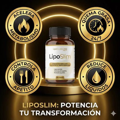 Kit LipoScult 360º • Body Shaper Premium + LipoSlim (30 cápsulas)